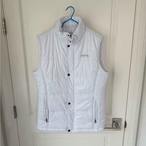 Kastel Denmark Equestrian White Quilted Puffer Vest Women’s MEDIUM